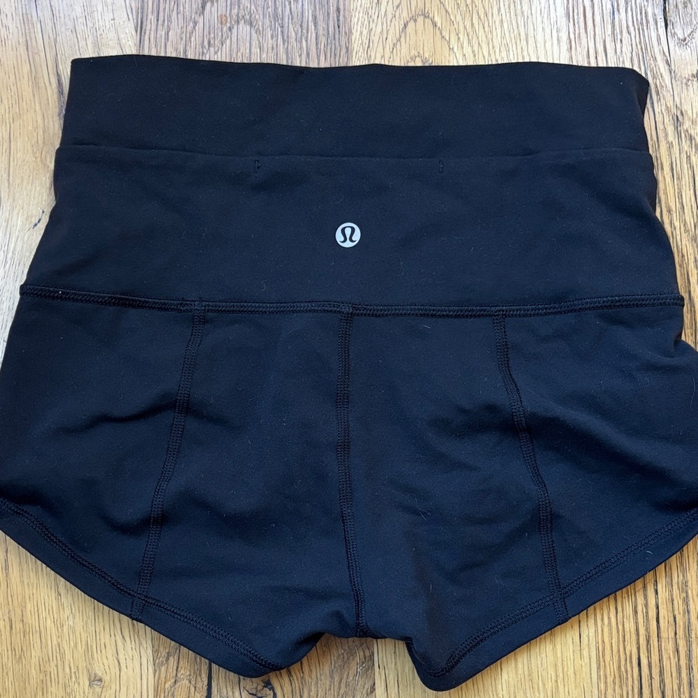 lululemon athletica Black High-Waisted Shorts - Picture 2 of 3